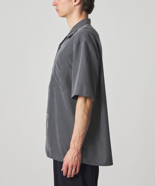 Steven Alan（スティーブンアラン）の「＜Steven Alan＞ ドレープ オープンカラー ショートスリーブ シャツ BOX（シャツ/ブラウス・メンズ・ダークグレー/ダークグリーン/オフホワイト・XL/L/M/S）」の5枚目の写真