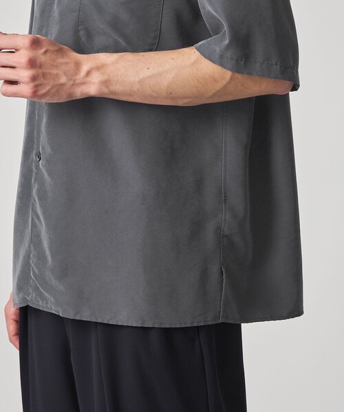 Steven Alan（スティーブンアラン）の「＜Steven Alan＞ ドレープ オープンカラー ショートスリーブ シャツ BOX（シャツ/ブラウス・メンズ・ダークグレー/ダークグリーン/オフホワイト・XL/L/M/S）」の10枚目の写真