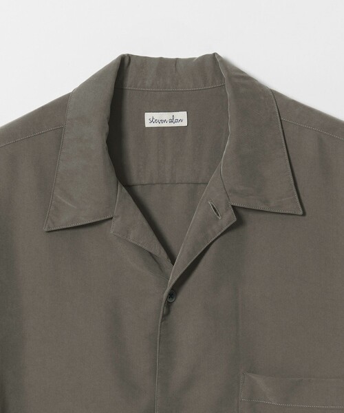 Steven Alan（スティーブンアラン）の「＜Steven Alan＞ ドレープ オープンカラー ショートスリーブ シャツ BOX（シャツ/ブラウス・メンズ・ダークグレー/ダークグリーン/オフホワイト・XL/L/M/S）」の21枚目の写真