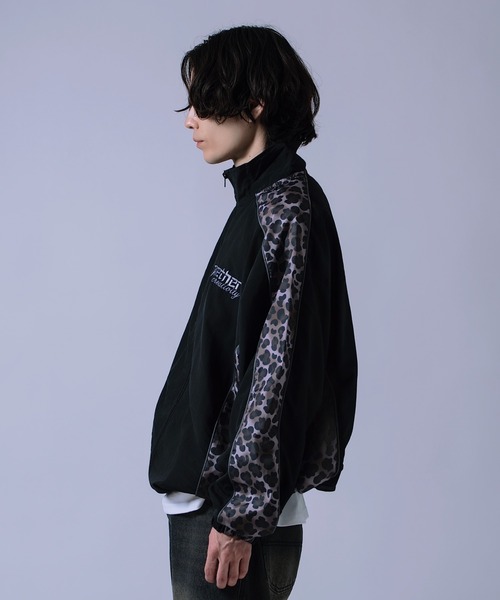 improves（インプローブス）の「総柄切替 トラックジャケット（ブルゾン・メンズ・グレー/ネイビー/ブラック・LARGE/SMALL）」の5枚目の写真