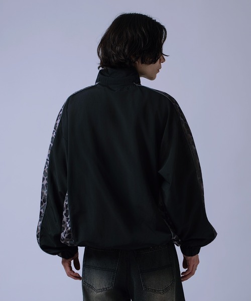 improves（インプローブス）の「総柄切替 トラックジャケット（ブルゾン・メンズ・グレー/ネイビー/ブラック・LARGE/SMALL）」の6枚目の写真