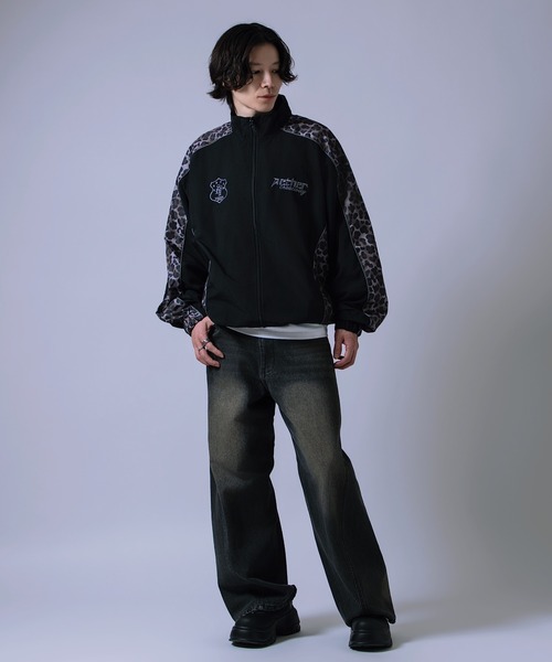 improves（インプローブス）の「総柄切替 トラックジャケット（ブルゾン・メンズ・グレー/ネイビー/ブラック・LARGE/SMALL）」の8枚目の写真