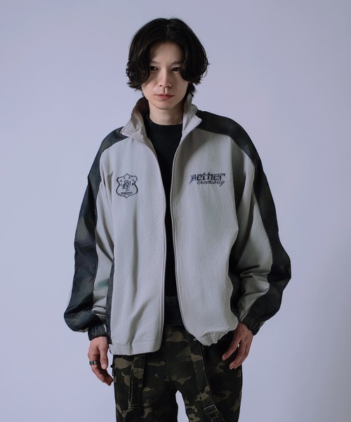 improves（インプローブス）の「総柄切替 トラックジャケット（ブルゾン・メンズ・グレー/ネイビー/ブラック・LARGE/SMALL）」の13枚目の写真