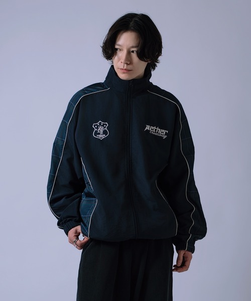 improves（インプローブス）の「総柄切替 トラックジャケット（ブルゾン・メンズ・グレー/ネイビー/ブラック・LARGE/SMALL）」の14枚目の写真