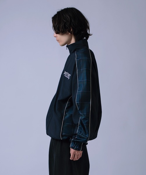 improves（インプローブス）の「総柄切替 トラックジャケット（ブルゾン・メンズ・グレー/ネイビー/ブラック・LARGE/SMALL）」の15枚目の写真