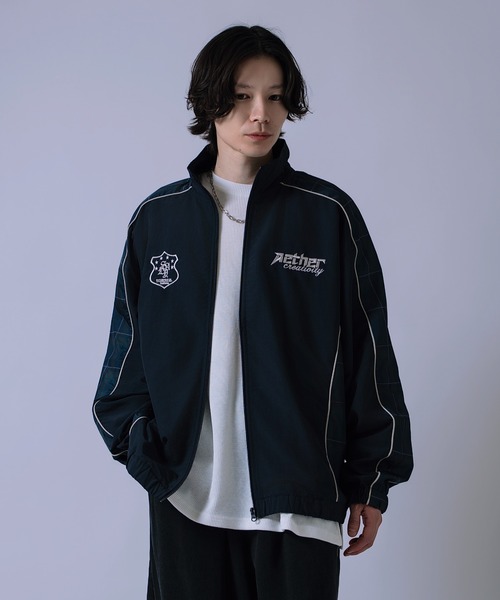 improves（インプローブス）の「総柄切替 トラックジャケット（ブルゾン・メンズ・グレー/ネイビー/ブラック・LARGE/SMALL）」の17枚目の写真