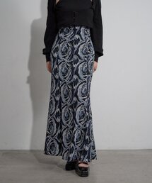 Mavie..7（メヴィセットゥ）の「【Mavie..7】【2サイズ展開】アート柄マーメイドスカート（スカート）」