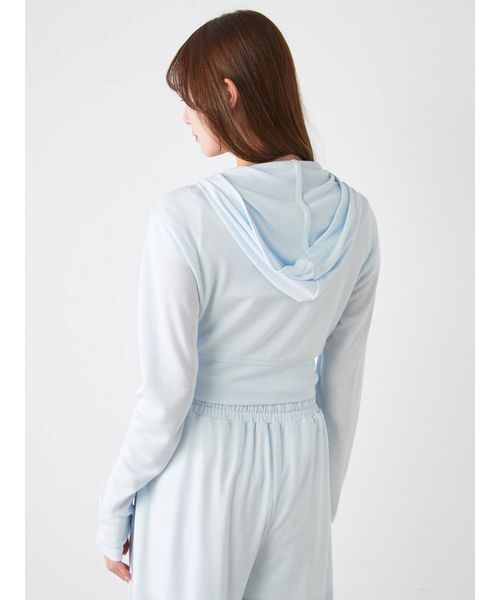 SNIDEL（スナイデル）の「【LUMISHADE】UVカットパーカー（パーカー・レディース・チャコールグレー/シルバー/ホワイト/ライトブルー・F）」の6枚目の写真