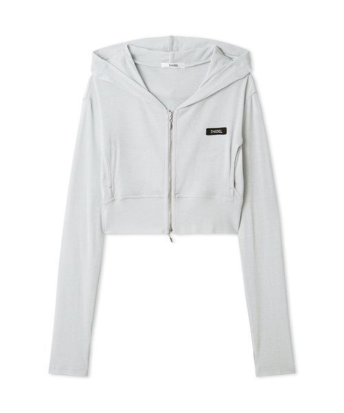 SNIDEL（スナイデル）の「【LUMISHADE】UVカットパーカー（パーカー・レディース・チャコールグレー/シルバー/ホワイト/ライトブルー・F）」の15枚目の写真