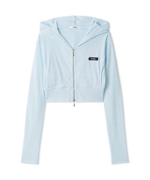 SNIDEL（スナイデル）の「【LUMISHADE】UVカットパーカー（パーカー・レディース・チャコールグレー/シルバー/ホワイト/ライトブルー・F）」の14枚目の写真