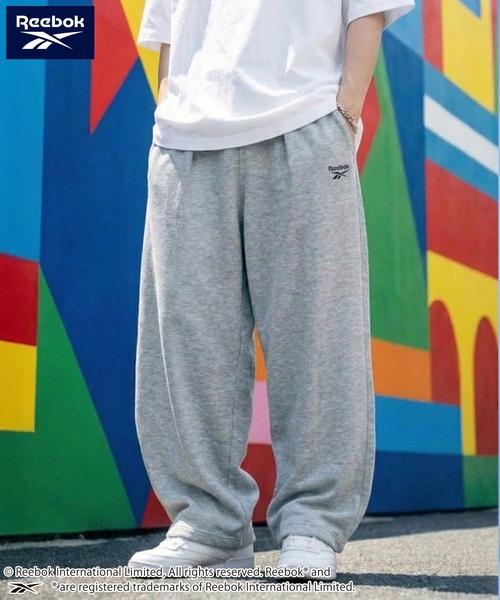 Reebok（リーボック）の「【karlas別注】Reebok リーボック タックワイドパンツ スウェットパンツ イージーパンツ（スウェットパンツ・メンズ・ブラック/杢グレー・M/L/LL）」の12枚目の写真