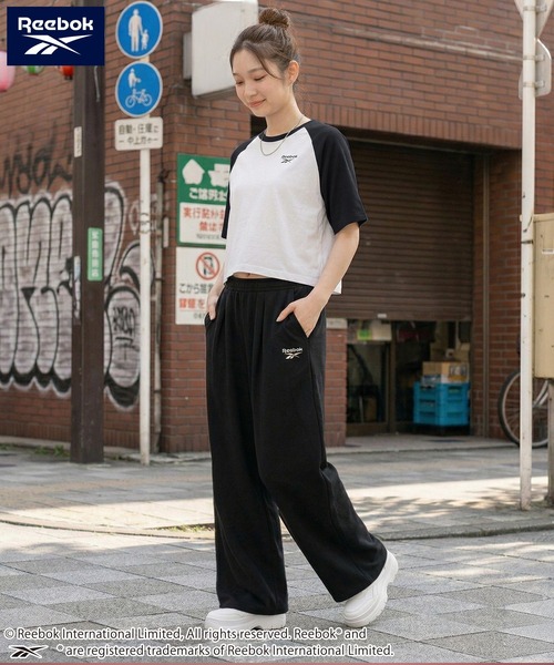 Reebok（リーボック）の「【karlas別注】Reebok リーボック タックワイドパンツ スウェットパンツ イージーパンツ（スウェットパンツ・メンズ・ブラック/杢グレー・M/L/LL）」の11枚目の写真
