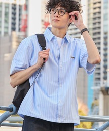 cccmalie 丸襟半袖ブラウス　サックスブルー cccmalie