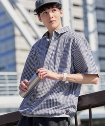 PENNEYS（ぺニーズ）の「PENNEYS ペニーズ 別注 THE FOX ロゴ ワンポイントワッペン刺繍 裾ドローコード チェック柄アソートルーズ半袖シャツ（シャツ/ブラウス）」