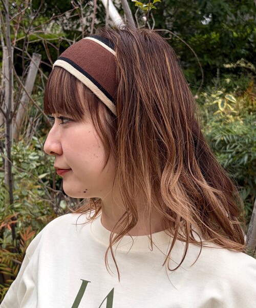 La Maison de Lyllis(メゾンドリリス)の「【La Maison de Lyllis/ラ メゾン ド リリス】INSITU BAND インサイチュバンド ヘアバンド(ヘアバンド・レディース・ブラウン・フリー)」の3枚目の写真