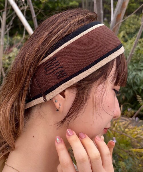 La Maison de Lyllis(メゾンドリリス)の「【La Maison de Lyllis/ラ メゾン ド リリス】INSITU BAND インサイチュバンド ヘアバンド(ヘアバンド・レディース・ブラウン・フリー)」の9枚目の写真