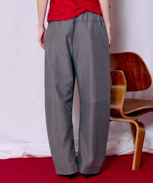 MAISON SPECIAL(メゾンスペシャル)の「Sheer Suiting Easy Pants/シアースーチングイージーパンツ(その他パンツ・レディース・ホワイト/グレー・38/36)」の8枚目の写真