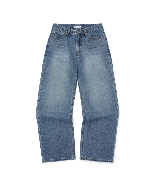 PLUNASTUDIO(プルナスタジオ)の「アッシュワイドデニムパンツ(ブルー)(デニムパンツ・レディース・ブルー・SMALL/MEDIUM/LARGE)」の2枚目の写真