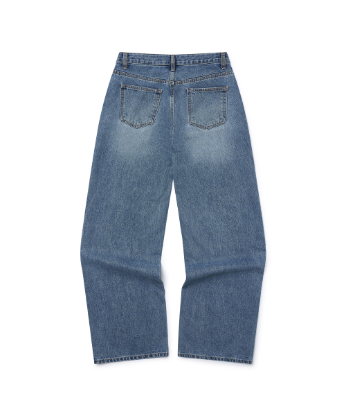 PLUNASTUDIO(プルナスタジオ)の「アッシュワイドデニムパンツ(ブルー)(デニムパンツ・レディース・ブルー・SMALL/MEDIUM/LARGE)」の3枚目の写真
