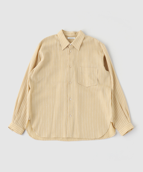 MATSUFUJI(マツフジ)の「MATSUFUJI / マツフジ VINTAGE FABRIC UTILITY SHIRT(シャツ/ブラウス・メンズ・イエロー・3/2)」の1枚目の写真