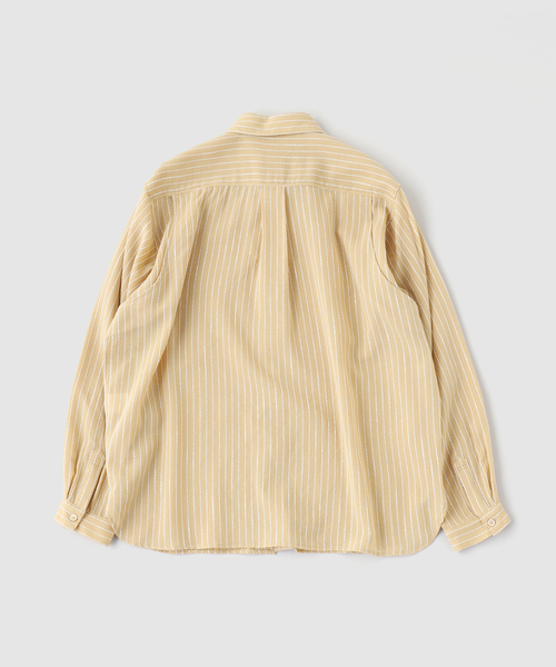 MATSUFUJI(マツフジ)の「MATSUFUJI / マツフジ VINTAGE FABRIC UTILITY SHIRT(シャツ/ブラウス・メンズ・イエロー・3/2)」の2枚目の写真