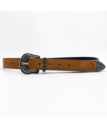 MAISON MASTER（メゾン マスター）の「スエードアンティークバックルベルト4カラー（イタリアンレザー）（ベルト）」