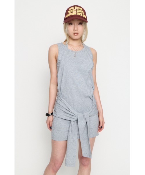LAGUA GEM(ラグアジェム)の「LAYERED HALTER NECK ワンピース(ワンピース・レディース・ブラック/グレー/ホワイト・SMALL/MEDIUM)」の15枚目の写真