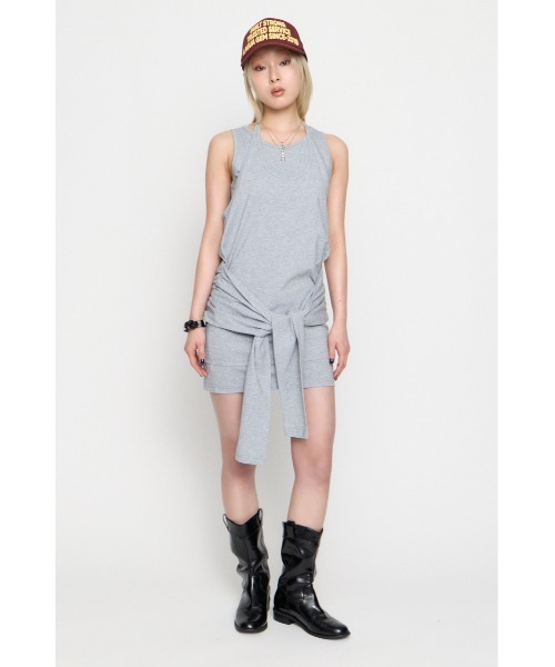 LAGUA GEM(ラグアジェム)の「LAYERED HALTER NECK ワンピース(ワンピース・レディース・ブラック/グレー/ホワイト・SMALL/MEDIUM)」の17枚目の写真