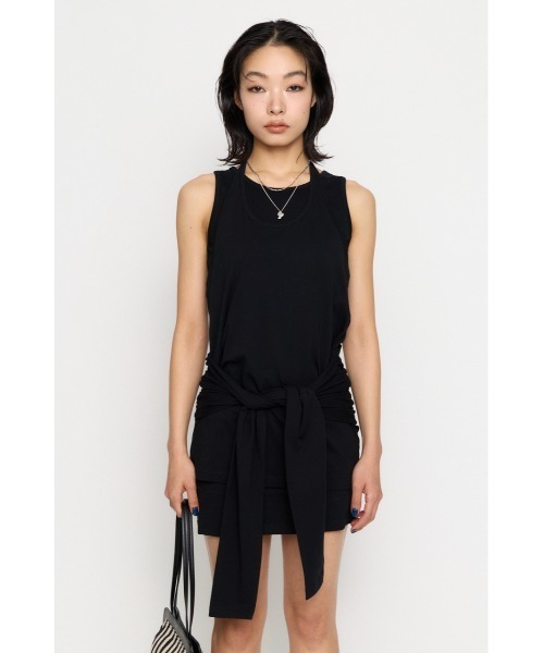 LAGUA GEM(ラグアジェム)の「LAYERED HALTER NECK ワンピース(ワンピース・レディース・ブラック/グレー/ホワイト・SMALL/MEDIUM)」の9枚目の写真