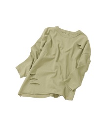 OSYAREVO（オシャレボ）の「キッズ ダメージ加工 長袖 トップス（Tシャツ/カットソー）」