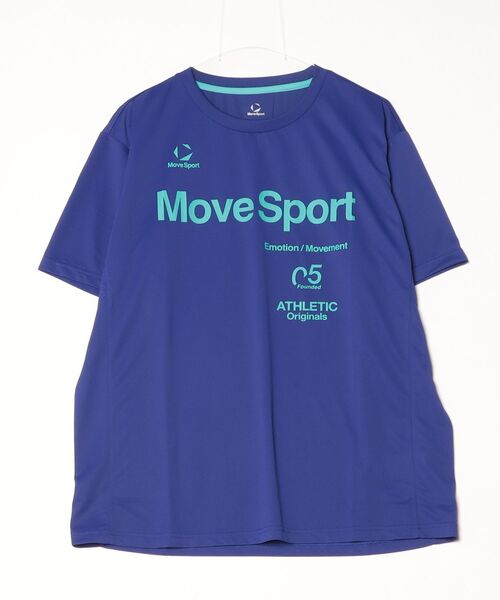 MoveSport(ムーブスポーツ)の「ムーブスポーツ クーリスト半袖シャツ(Tシャツ/カットソー・メンズ・ホワイト/ブルー系その他/ネイビー/ブルー・M/L/LL/3L)」の6枚目の写真