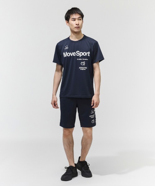 MoveSport(ムーブスポーツ)の「ムーブスポーツ クーリスト半袖シャツ(Tシャツ/カットソー・メンズ・ホワイト/ブルー系その他/ネイビー/ブルー・M/L/LL/3L)」の13枚目の写真