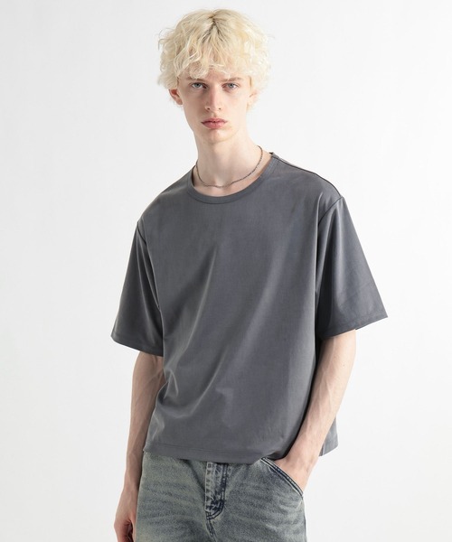 HARE（ハレ）の「【接触冷感】Premiumフィブリルカット(HARE)（Tシャツ/カットソー・メンズ・グレー/ブラウン/ブラック・MEDIUM/SMALL）」の3枚目の写真