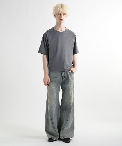 HARE（ハレ）の「【接触冷感】Premiumフィブリルカット(HARE)（Tシャツ/カットソー・メンズ・グレー/ブラウン/ブラック・MEDIUM/SMALL）」の7枚目の写真