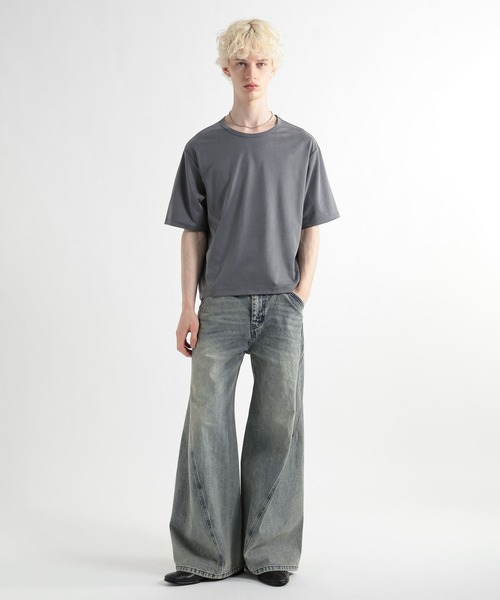 HARE（ハレ）の「【接触冷感】Premiumフィブリルカット(HARE)（Tシャツ/カットソー・メンズ・グレー/ブラウン/ブラック・MEDIUM/SMALL）」の8枚目の写真