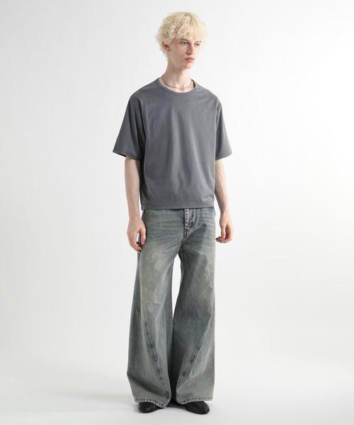 HARE（ハレ）の「【接触冷感】Premiumフィブリルカット(HARE)（Tシャツ/カットソー・メンズ・グレー/ブラウン/ブラック・MEDIUM/SMALL）」の9枚目の写真