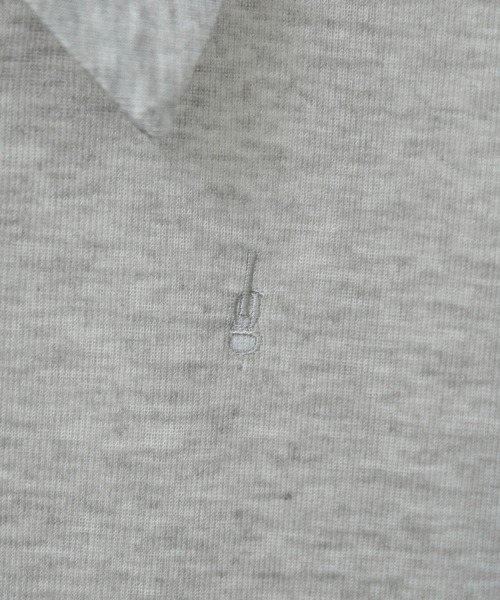 lawgy（ラウジー）の「sheer logo compact polo tops / シアーロゴコンパクトポロトップス（Tシャツ/カットソー・レディース・ヘザーグレー/アイボリー/ピンク系・FREE）」の15枚目の写真