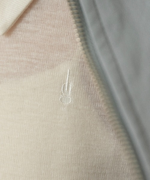 lawgy（ラウジー）の「sheer logo compact polo tops / シアーロゴコンパクトポロトップス（Tシャツ/カットソー・レディース・ヘザーグレー/アイボリー/ピンク系・FREE）」の14枚目の写真