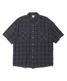 RAYFIKERS（レイフィカース）の「ツーポケットチェックショートスリーブシャツ MQ2YU328_CHARCOAL（シャツ/ブラウス）」
