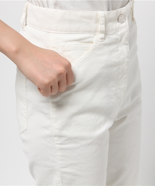 Whim Gazette（ウィムガゼット）の「14Wストレッチコールハイウエストパンツ（その他パンツ・レディース・ホワイト/グレー/ブルー・36/38）」の9枚目の写真