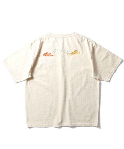 HOUSTON(ヒューストン)の「HOUSTON スーベニアTシャツ(CAT)(Tシャツ/カットソー・メンズ・ターコイズブルー/ピンク/ネイビー/ナチュラル・1/0)」の5枚目の写真