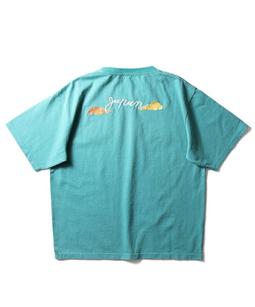 HOUSTON(ヒューストン)の「HOUSTON スーベニアTシャツ(CAT)(Tシャツ/カットソー・メンズ・ターコイズブルー/ピンク/ネイビー/ナチュラル・1/0)」の7枚目の写真