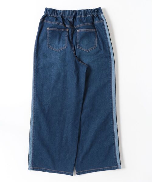 PATRIOT TAXI SELECT(パトリオットタクシーセレクト)の「【KILA MODA】サイドアクセントイージーデニムパンツ(デニムパンツ・レディース・ブルー/インディゴブルー・MEDIUM/LARGE/3L/LL)」の12枚目の写真