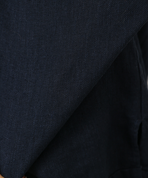JOURNAL STANDARD LUXE（ジャーナルスタンダード　ラックス）の「《追加》フレンチリネンツイルノースリーブブラウス（シャツ/ブラウス・レディース・ホワイト/ネイビー・FREE）」の21枚目の写真