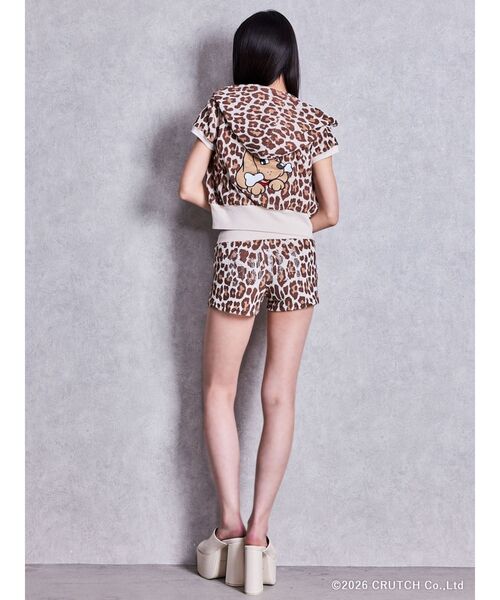 GALFY(ガルフィー)の「GYDA×GALFY leopard pileパーカー【セットアップ着用可能】(パーカー・レディース・ベージュ/ブラック/ピンク・FREE)」の17枚目の写真