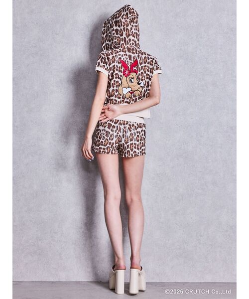 GALFY(ガルフィー)の「GYDA×GALFY leopard pileパーカー【セットアップ着用可能】(パーカー・レディース・ベージュ/ブラック/ピンク・FREE)」の18枚目の写真