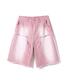 Gotter Gallery（ゴッターギャラリー）の「PATCHED DENIM BERMUDA SHORTS_PK（その他パンツ）」