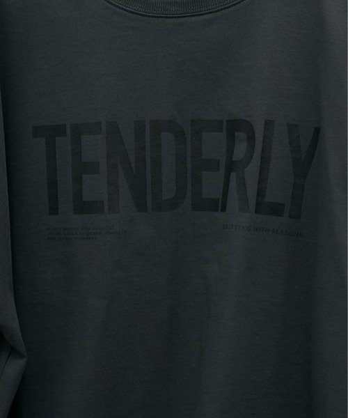 LARUTA（ラルータ）の「【LARUTA】［サスティナ企画］TENDERLYロゴT（Tシャツ/カットソー・レディース・オフホワイト/ブラウン/スミクロ・FREE）」の19枚目の写真