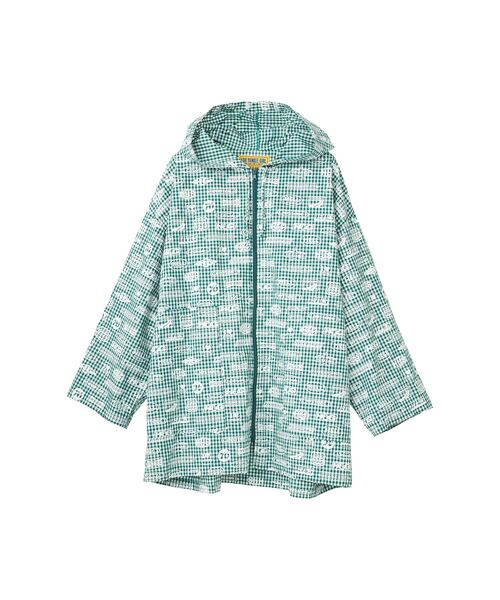 HYSTERIC GLAMOUR(ヒステリックグラマー)の「HG RACING柄 ギンガムチェックフードブルゾン(ブルゾン・レディース・ピンク系その他/グリーン系その他・FREE)」の2枚目の写真