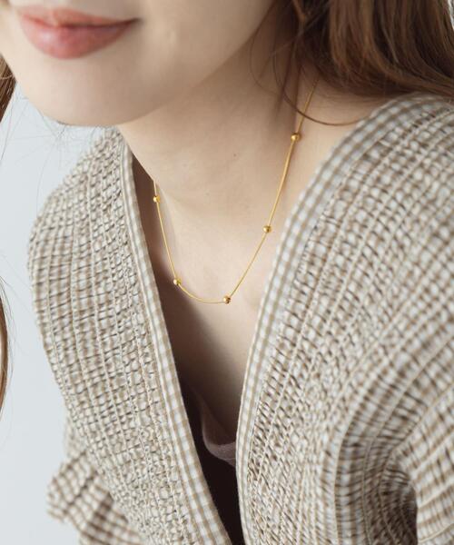 URBAN RESEARCH Sonny Label(アーバンリサーチサニーレーベル)の「ステンレスボール×スネークチェーンネックレス(ネックレス・レディース・ゴールド/シルバー・ONE)」の10枚目の写真